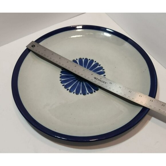 Vtg Ken Edwards El Palomar Guadalajara Blue 14" Chop Plate/Round Platter Signed - Picture 13 of 13